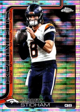 Jarrett Stidham #89 Pulsar Refractor 2025 Topps Chrome Football