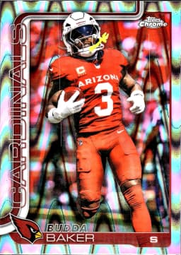 Budda Baker #8 RayWave Refractor 2025 Topps Chrome Football