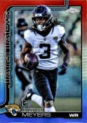 Jakobi Meyers #176 Red White Blue Refractor 2025 Topps Chrome Football