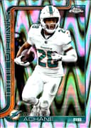 De’Von Achane #188 RayWave Refractor 2025 Topps Chrome Football