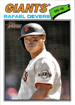 Rafael Devers #62 2025 Topps Heritage