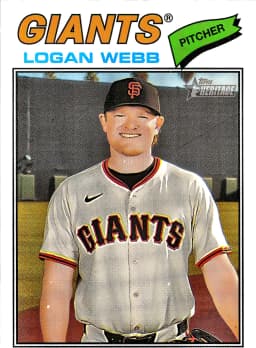 Logan Webb #82 2025 Topps Heritage