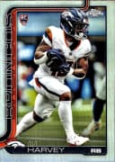 RJ Harvey #330 Refractor Rookie Card 2025 Topps Chrome Football