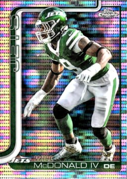 Will McDonald IV #241 Pulsar Refractor 2025 Topps Chrome Football