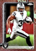 Raheem Mostert #182 Football Leather Refractor 2025 Topps Chrome Football