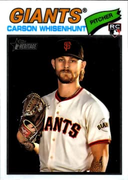 Carson Whisenhunt #79 Chrome Rookie Card 2025 Topps Heritage