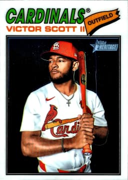 Victor Scott II #318 Chrome 2025 Topps Heritage