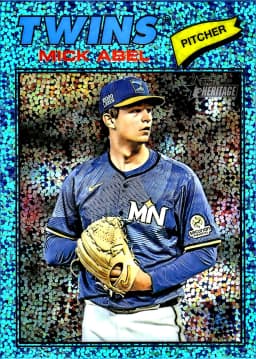 Mick Abel #292 Light Blue Sparkle 2025 Topps Heritage