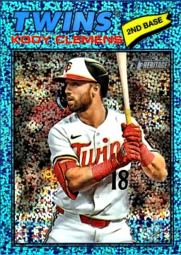 Kody Clemens #321 Light Blue Sparkle 2025 Topps Heritage