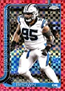 Derrick Brown #47 Hot Pink X-Fractor 2025 Topps Chrome