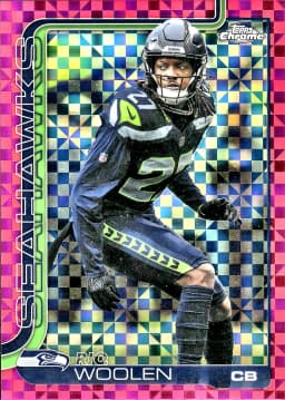 Riq Woolen #278 Hot Pink X-Fractor 2025 Topps Chrome