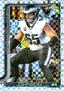 Lane Johnson #246 X-Fractor 2025 Topps Chrome
