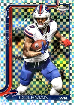 Keon Coleman #30 X-Fractor 2025 Topps Chrome