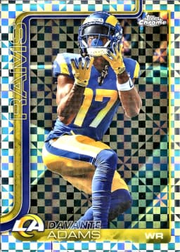Davante Adams #165 X-Fractor 2025 Topps Chrome