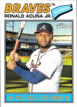 Ronald Acuña Jr. #55 2025 Heritage Baseball