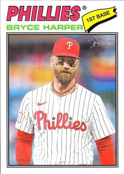 Bryce Harper #72 2025 Heritage Baseball