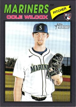 Cole Wilcox #155 Rookie Card 2025 Heritage Baseball