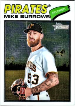 Mike Burrows #96 Chrome 2025 Topps Heritage