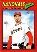 Cade Cavalli #68 Red Border 2025 Topps Heritage
