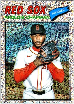 Aroldis Chapman #359 Silver Sparkle 2025 Topps Heritage
