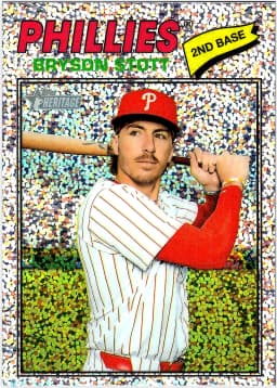 Bryson Stott #382 Silver Sparkle 2025 Topps Heritage