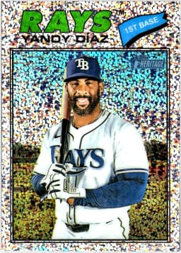 Yandy Diaz #47 Silver Sparkle 2025 Topps Heritage