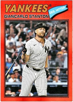 Giancarlo Stanton #250 Red Border 2025 Topps Heritage