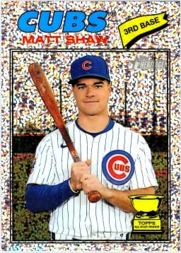 Matt Shaw #299 Silver Sparkle Rookie Card 2025 Topps Heritage