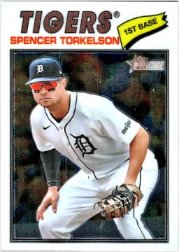 Spencer Torkelson #106 Chrome 2025 Topps Heritage