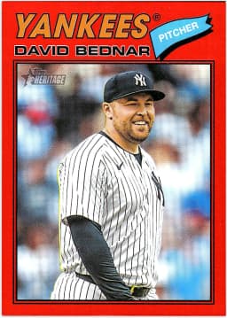David Bednar #207 Red Border 2025 Topps Heritage