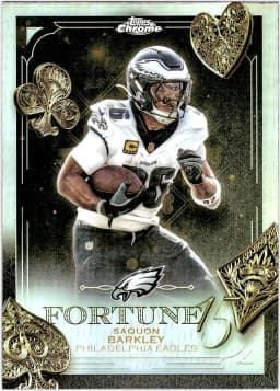 Saquon Barkley #F15-3 Fortune 15 Refractor 2025 Topps Chrome