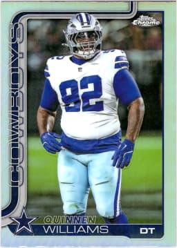 Quinnen Williams #72 Refractor 2025 Topps Chrome