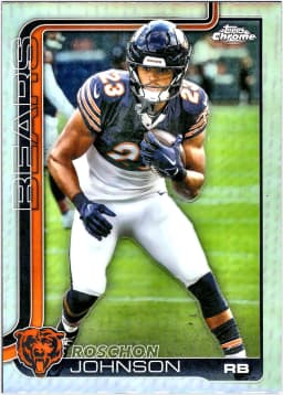 Roschon Johnson #55 Refractor 2025 Topps Chrome
