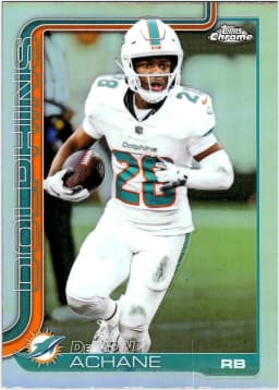 De'Von Achane #188 Refractor 2025 Topps Chrome