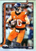 Bo Nix #88 Refractor 2025 Topps Chrome