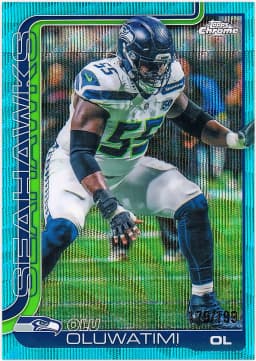 Olu Oluwatimi #273 Aqua Wave Refractor /199 2025 Topps Chrome