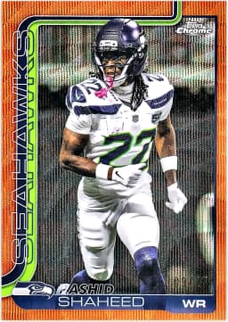 Rashid Shaheed #218 Orange Wave Refractor /25 2025 Topps Chrome