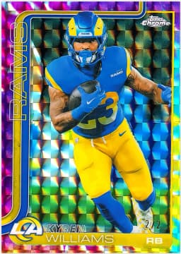 Kyren Williams #168 Tie Dye Geometric Refractor /2 2025 Topps Chrome