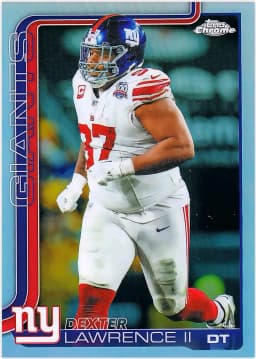 Dexter Lawrence II #230 Refractor 2025 Topps Chrome
