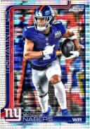 Malik Nabers #225 Pulsar Refractor 2025 Topps Chrome