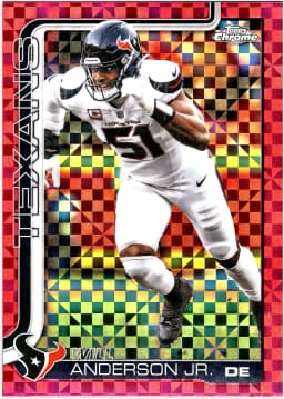 Will Anderson Jr. #121 Hot Pink X-Fractor 2025 Topps Chrome