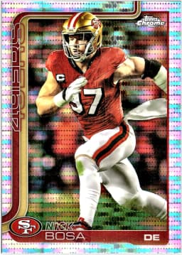 Nick Bosa #264 Pulsar Prizm 2025 Topps Chrome