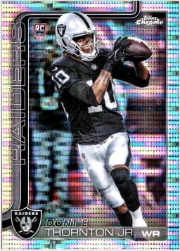 Dont'e Thornton Jr. #385 Pulsar Prizm Rookie Card 2025 Topps Chrome