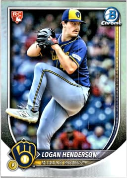 Logan Henderson #92 Rookie Card 2025 Bowman Chrome