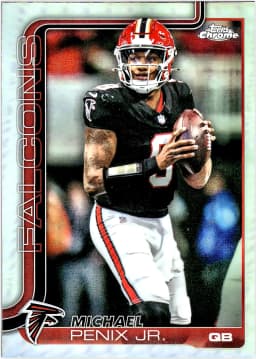 Michael Penix Jr. #15 Refractor 2025 Topps Chrome