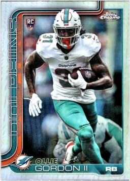 Ollie Gordon II #327 Refractor Rookie Card 2025 Topps Chrome
