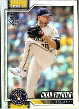 Chad Patrick #217 Holo Foil Rookie Card 2026 Topps Series 1