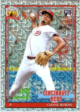 Chase Burns #91C-38 Mojo Refractor Rookie Card 2026 Topps Series 1