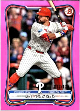 Kyle Schwarber #20 Pink Border /175 2026 Bowman