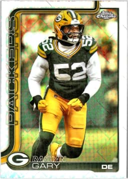 Rashan Gary #111 Topps Foil Parallel 2025 Topps Chrome Football